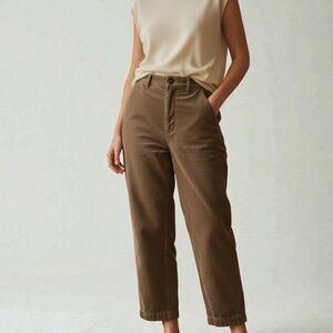 Sugar Candy Mountain | 100% Linen Pants Straight Leg Brown Size Large